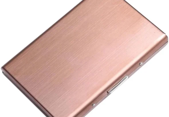 Slim Aluminum RFID Card Holder for Men and Women