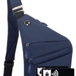 Anti Theft RFID Crossbody Bag with Multiple Pockets, Waterproof