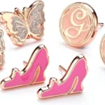 WICKED Glinda Set of 3 Stud Earrings - Butterfly, Glinda's Shoes & Glinda 'G'