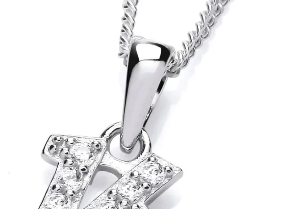 16th Birthday Necklace in 925 Sterling Silver with Adjustable Chain