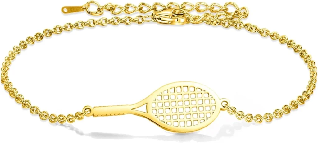 Tennis Racket Bracelet for Women and Men