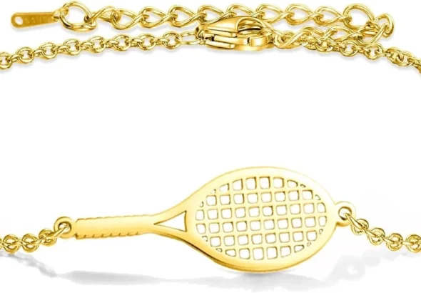 Tennis Racket Bracelet for Women and Men