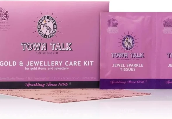 Jewellery Care Kit with Polishing Cloth & Cleaning Sachets