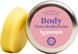 forpeople Body Butter 40 g  Organic Body Cream with Shea Butter & Beeswax  Solid & Vegan  Body Butter for Dry Skin  Shea Care for Men and Women