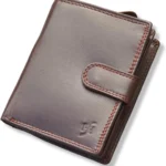 STARHIDE Mens RFID Blocking Soft Real Leather Wallet with Zip Around Coin Pouch 1080