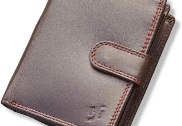 STARHIDE Mens RFID Blocking Soft Real Leather Wallet with Zip Around Coin Pouch 1080