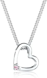 Elli Necklace Heart Crystal 925 Sterling Silver