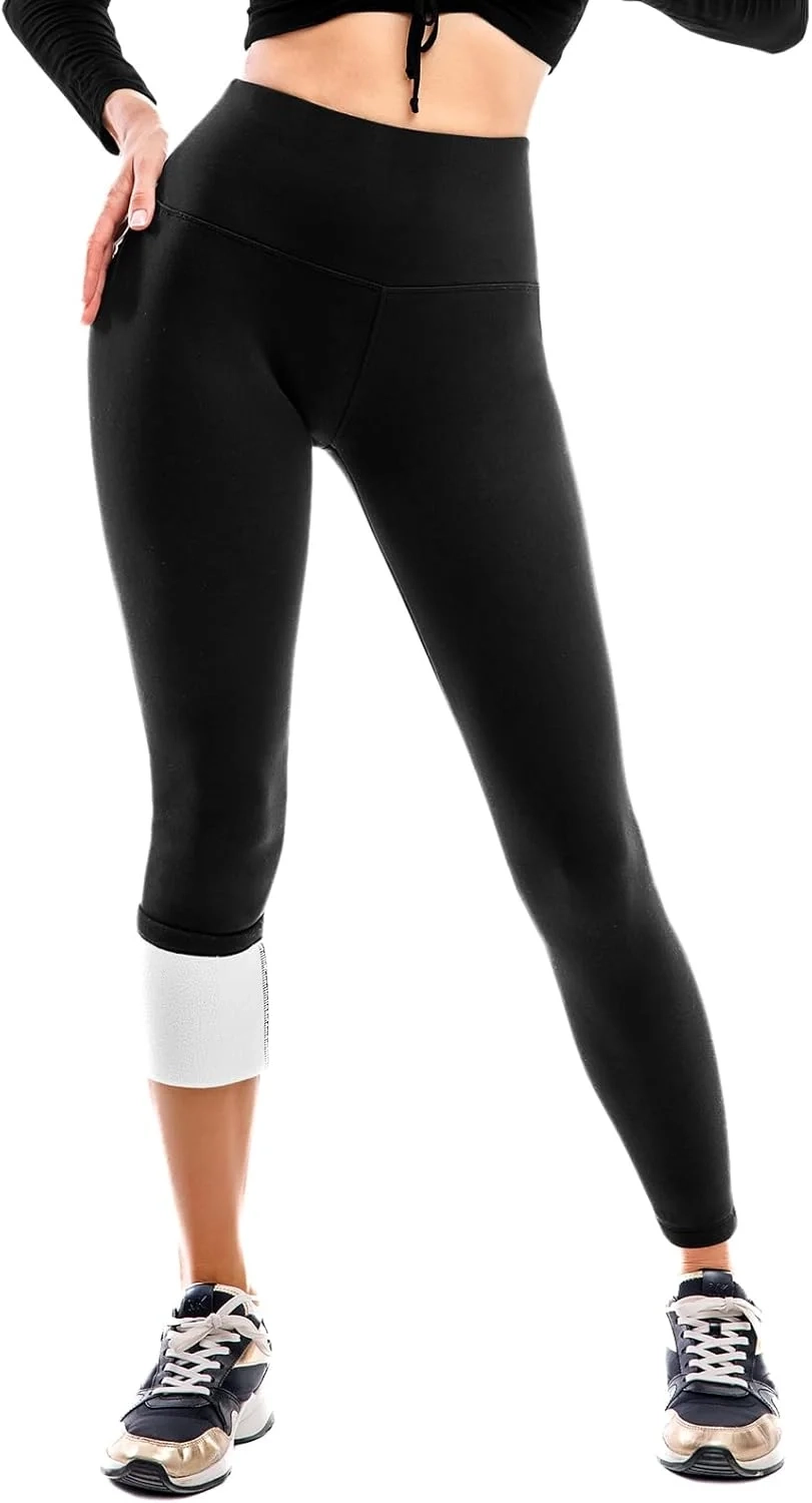 SINOPHANT Fleece Lined Leggings for Women, High Waisted Thermal Winter Thick Warm Ladies Leggings