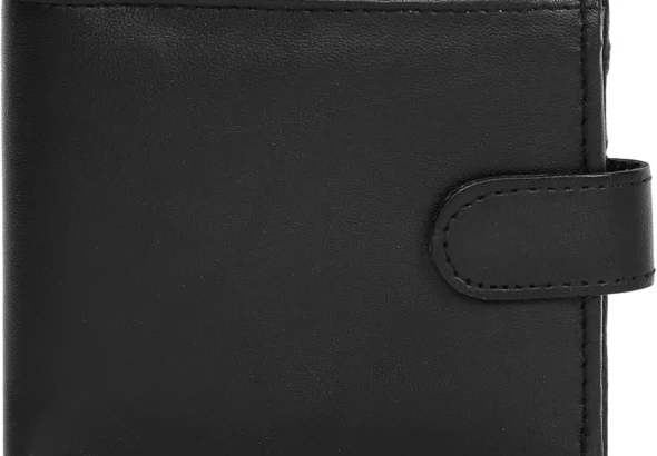 Mens RFID Blocking Genuine Leather Zip Around Wallet