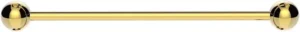 Industrial Scaffold Barbell 316L Surgical Steel Gold with Balls