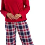 Indigo Sky Women's Rosie Soft Knitted Cotton Pyjama Set