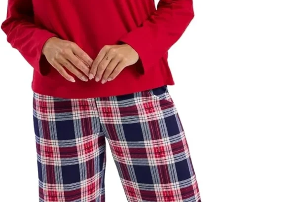 Indigo Sky Women's Rosie Soft Knitted Cotton Pyjama Set