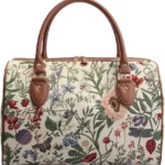 Signare Tapestry Duffle Bag Overnight Bags Weekend Bag for Women, Morning garden, M, Weekender