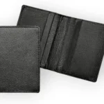 RAS Black Slim RFID Blocking Card Holder Wallet  Genuine Nappa Leather Minimalist Front Pocket Card Case with Note Pocket  Ultra Slim Design Holds 6 Cards & Cash