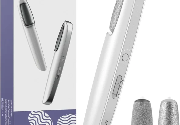 LINKEVAP Electric Callus Remover for Feet, Professional Pedicure Kit Foot Scrubber for Dry, Dead, Cracked, Hard Skin, at Home Feet Spa Care Kit for Men & Women (Cold White)