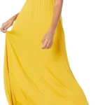 Amazon Essentials Women's Fit and Flare Waisted Jersey Maxi Dress (Available in Plus Size)