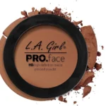 L.A. Girl PRO.Face Matte Pressed Powder, Cocoa GPP615 - Flawless, Long Lasting Matte Finish with Sheer to Buildable Coverage & Oil Control - Vegan, Travel Compact with Mirror and Sponge