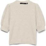 VERO MODA Women's Vmdoffy 2/4 O-Neck Pullover Ga Noos Pullover Sweater