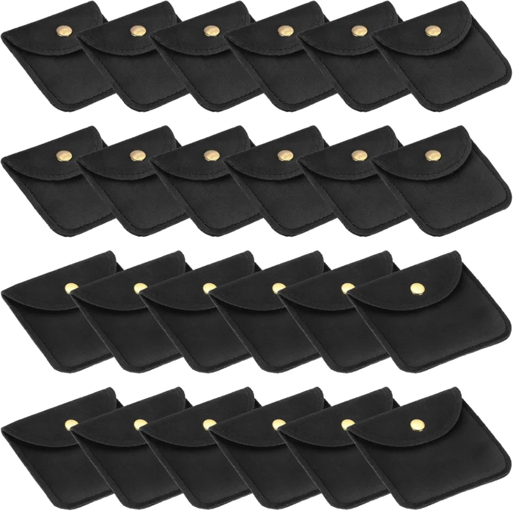 Velvet Jewelry Pouches, 24