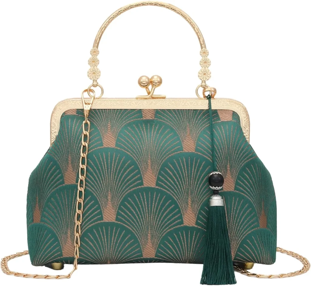 YeBon Chinese Crane Embroidered Shoulder Bag