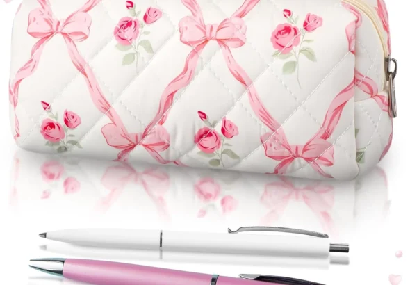 Sherr Coquette Pink Bow Pencil Case