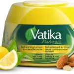Vatika Naturals Hair Cream - Refreshing Lemon (210ml) | Enriched with Lemon, Tea Tree & Almond for Naturally Stylish, Problem-Free Hair