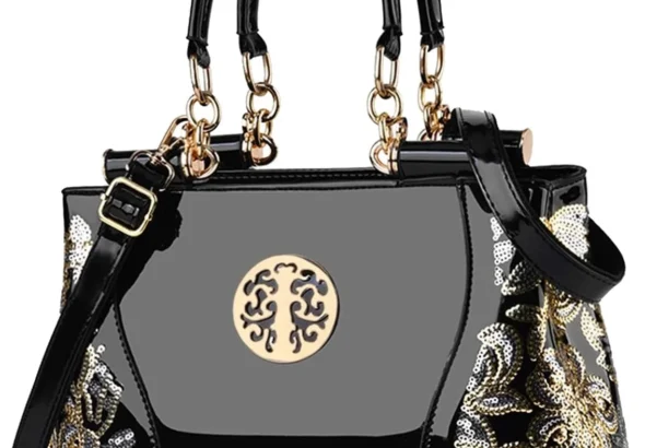 NICOLE & DORIS Patent Leather Handbags for Ladies Hobo Bag Stylish Tote Bag Women Shoulder Bags Exquisite Crossbody Bag Shopper Wedding Evening Bags