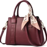 NICOLE & DORIS Women Handbag Fashion Top Handle Bags Shoulder Bags PU Leather Crossbody Bag Ladies Side Bag Medium Tote Bag with Triple Compartment