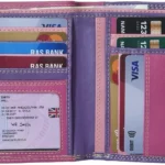 STARHIDE Multicoloured Womens Purse, RFID Blocking Compact Wallet with Extra Card Capacity, Soft Genuine Leather Medium Purse with Zip Around Coin Pocket 5535