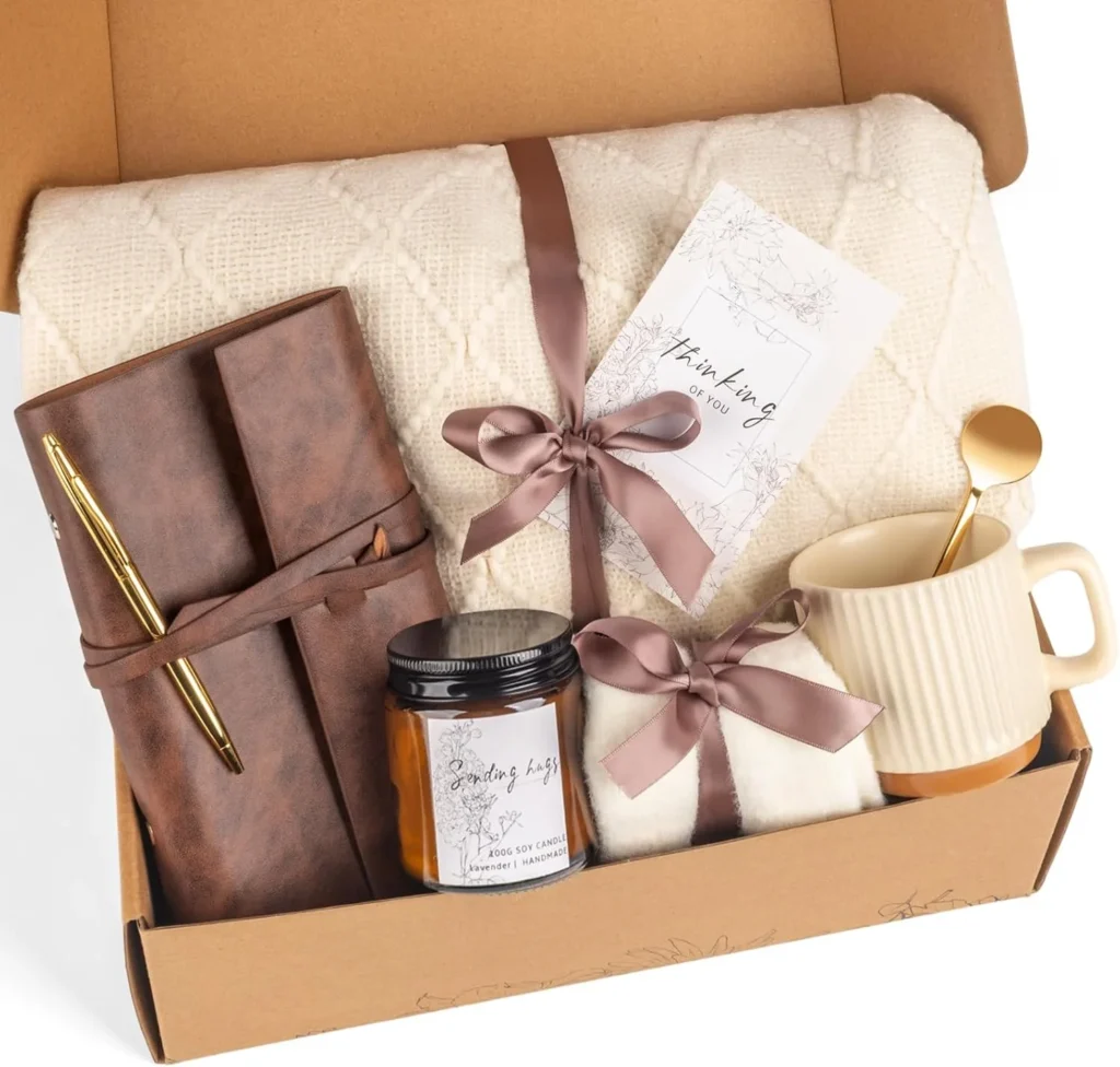 Self Care Gifts for Women, Get Well Soon Gifts Basket, Sympathy Gift BasketsCare PackageAfter Surgery Feel Better Thinking of You Sending Hugs Gifts Idea for Mom Her Best Friends Sister