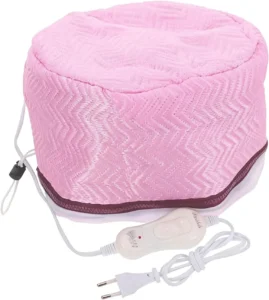 Hair Steamer with Heated Hood and Portable Cap