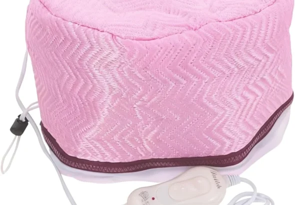 Hair Steamer with Heated Hood and Portable Cap