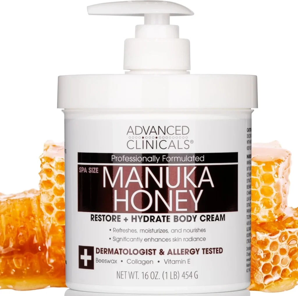 Manuka Honey Cream Face & Body Moisturizer for Dry Skin