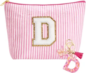 Personalized Makeup Bag and Keychain Gift