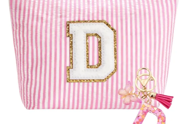 Personalized Makeup Bag and Keychain Gift