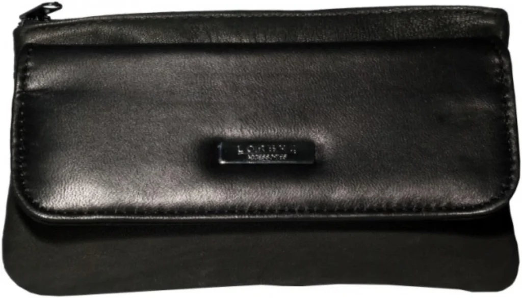 Lorenz Womens Ladies Black Soft Leather Slim Purse W13/1221L by Classyshades