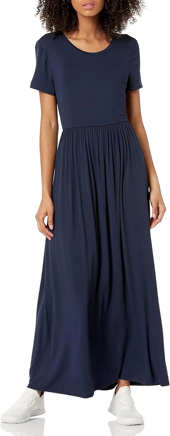 Amazon Essentials Women's Fit and Flare Maxi Dress