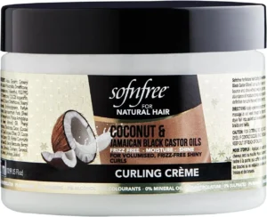 Curl Cream for Curly Hair with Coconut and Castor Oil