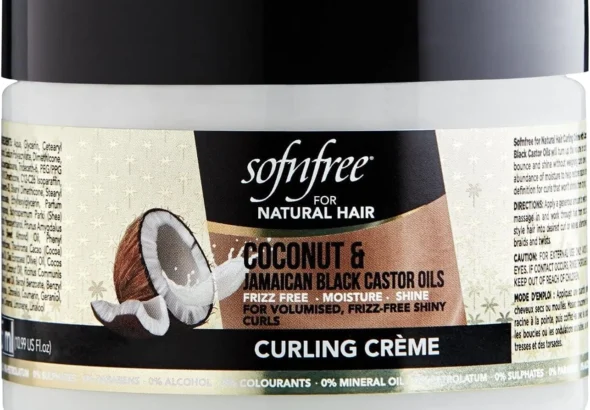 Curl Cream for Curly Hair with Coconut and Castor Oil