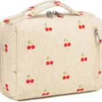 Bluboon Cosmetic Bag with Zipper for Women & Girls