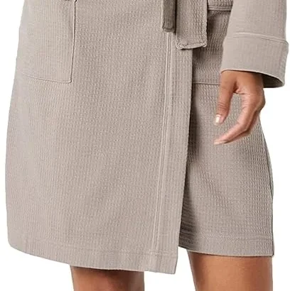 Women's Lightweight Waffle Mid-Length Robe