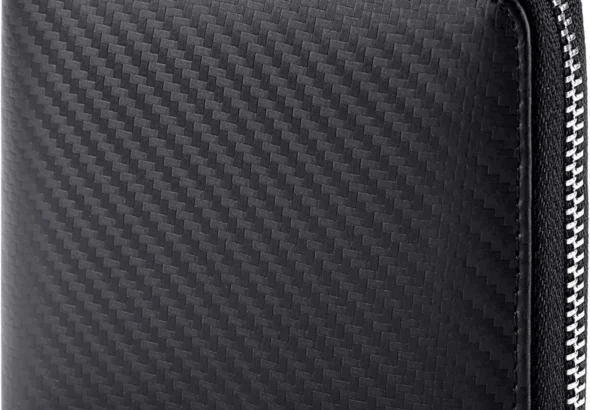 RFID Blocking Leather Wallet Men's Bifold by Huztencor