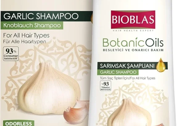 BIOBLAS Garlic Shampoo 500 ml Bioblas, Odourless, Anti Hair Loss Women and Men