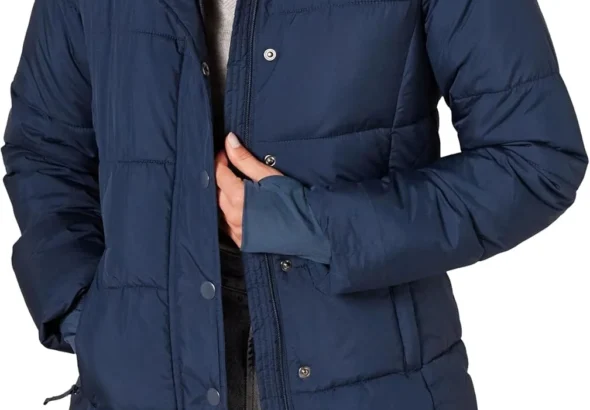 Amazon Essentials Women's Heavyweight Quilted Long-Sleeved Hooded Puffer Coat (Available in Plus Size)