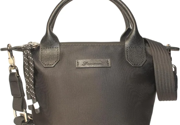 Designer Mini Tote Bag for Women - Lightweight Crossbody Purse with Adjustable Dual Straps (2-Way Carry)