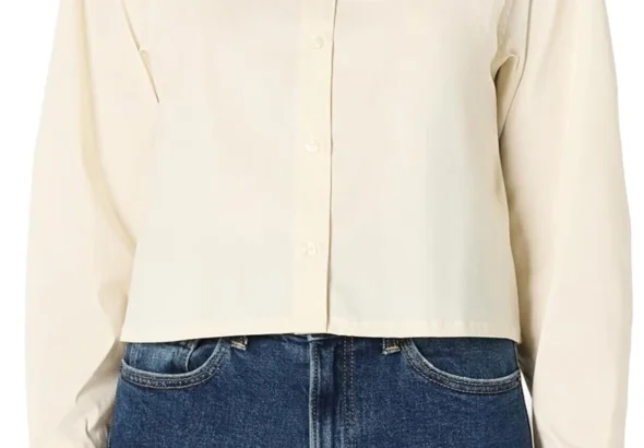 Amazon Essentials Women's Oversized Poplin Button