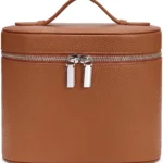 Travel Makeup Bag with Compartments and Handle