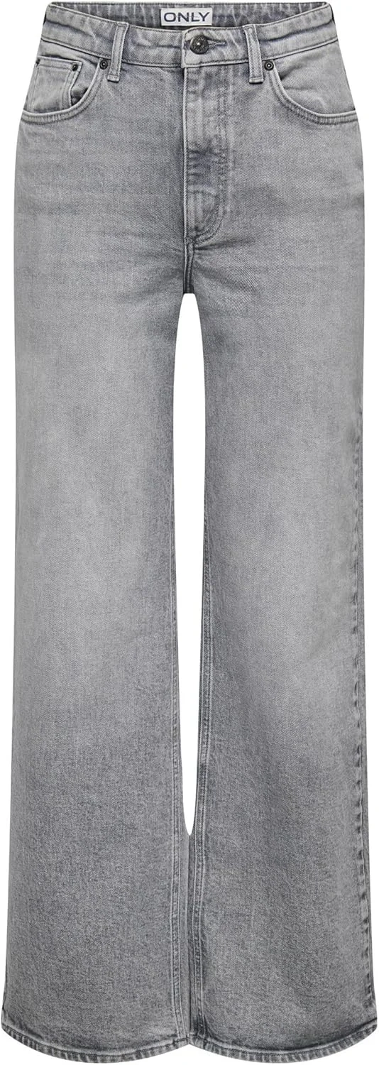 ONLY Women's Onljuicy Hw Wide Leg Rea707 DNM Noos Jeans