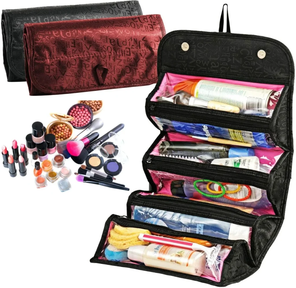 Indigo Soul Women's Travel Makeup Bag Organizer