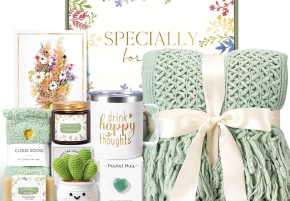 Self Care Gifts for Women Get Well Soon Gifts, Gift Baskets for Women, Inspirational Birthday Gifts for Woman, Sympathy Thinking of you, Spa Gifts Set Christmas Gifts for New Mom Friend Sister